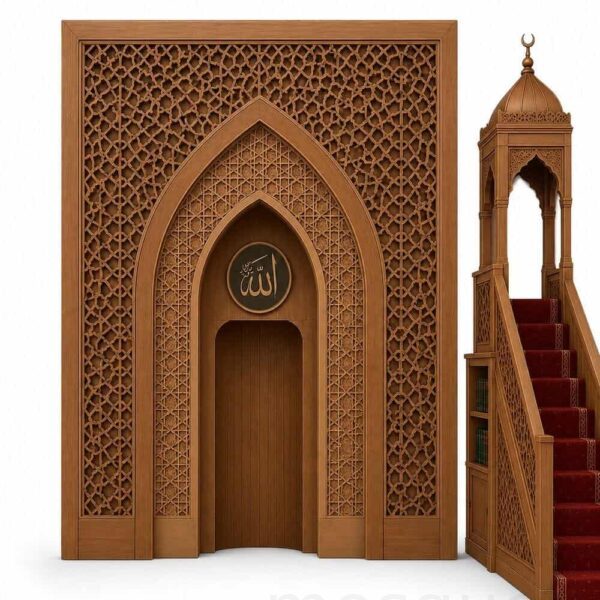 Wooden Mosque Mihrab – Model WMH-0004