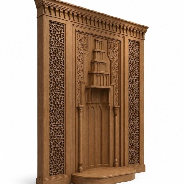 Wooden Mosque Mihrab – Model WMH-0007