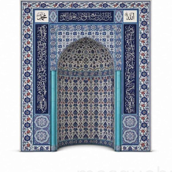 Tile Mosque Mihrab – TA-14 – custom wooden mosque mihrab