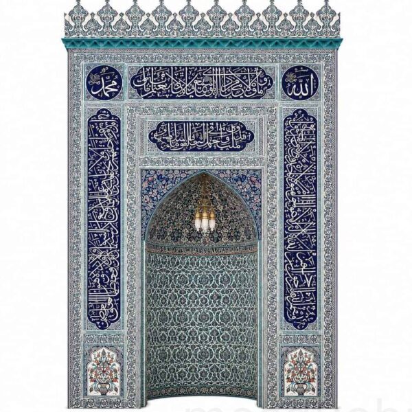 Tile Mosque Mihrab – TA-16 – custom wooden mosque mihrab