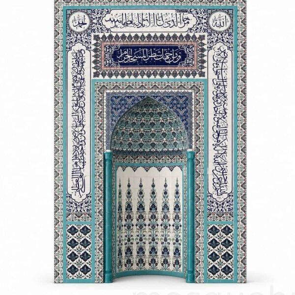 Tile Mosque Mihrab – TA-18 – custom wooden mosque mihrab