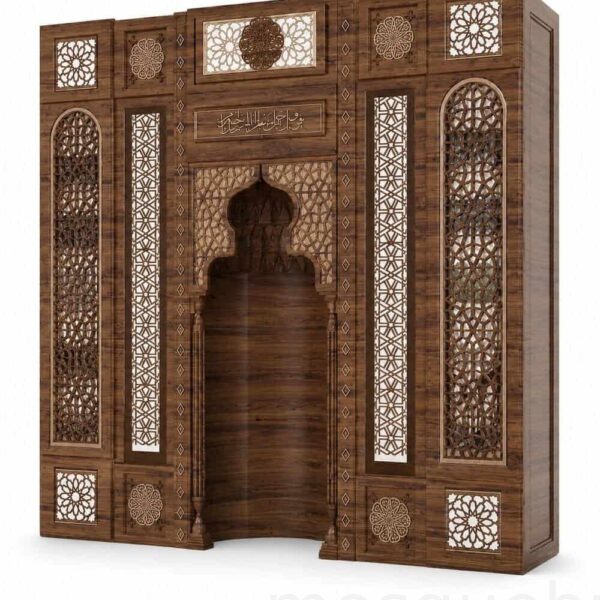 Wooden Mosque Mihrab – Model WMH-0033