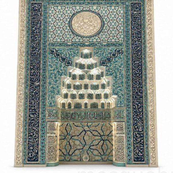 Tile Mosque Mihrab – TA-01 – custom wooden mosque mihrab