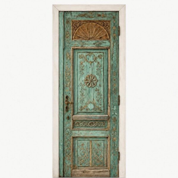 Ceviz Tek Kanatlı Ahşap Cami Kapısı – Model WDR-0021 – Özel Proje Detayı