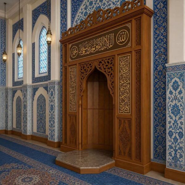 Holz-Mihrab für Moscheen – Modell WMH-0036 – Detailansicht 4
