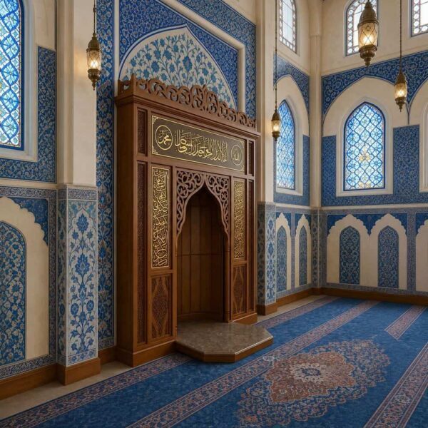 Holz-Mihrab für Moscheen – Modell WMH-0036 – Detailansicht 3