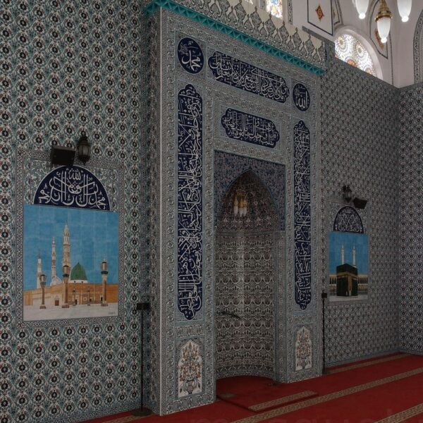 Mihrab de mosquée en carreaux décoratifs – modèle TA-16 – Vue détaillée 2