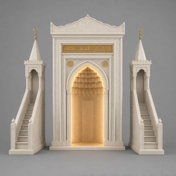 Luxury Marble Mosque Mihrab – custom marble mosque mihrab