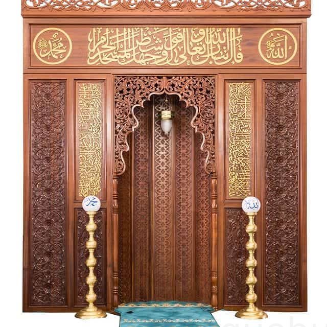 Wooden Mosque Mihrab – WA-07 | MosqueBuild Wooden Mosque Mihrab – WA-07