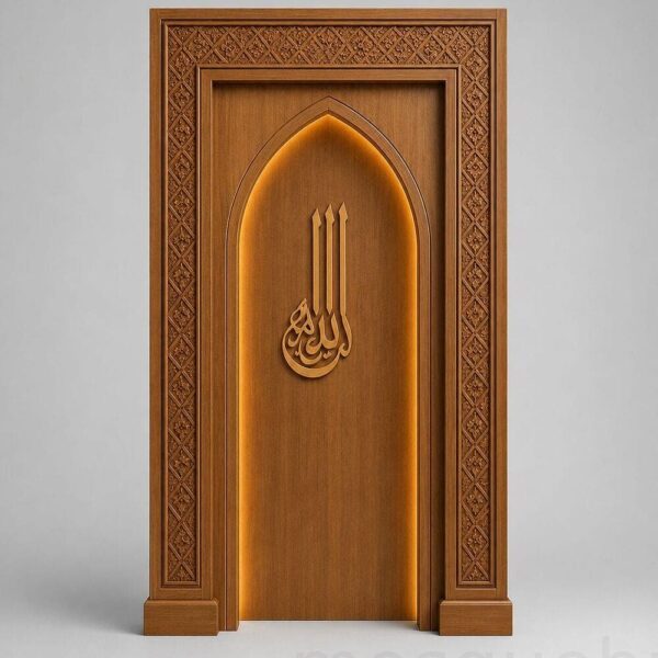 Modern Wooden Mosque Mihrab – Model WMH-0014