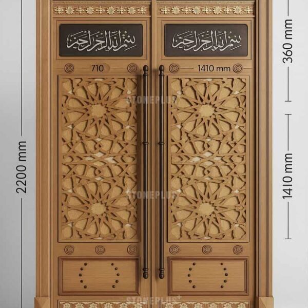 Metal Cami Giriş Kapısı – Model MDR-0005 – Detay Görünümü 9