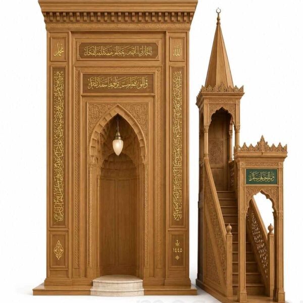 Wooden Mosque Mihrab – Model WMH-0017