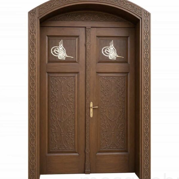 Ahşap Cami Kapısı – Model WCD-09 – Özel Proje Detayı