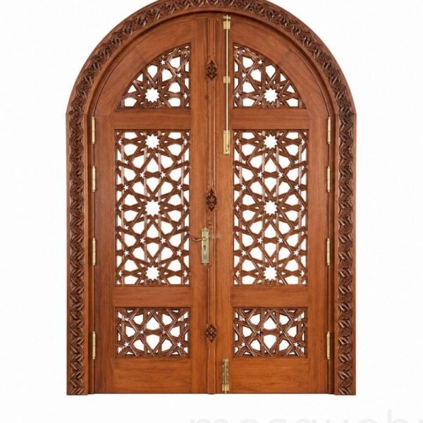 Ahşap Cami Kapısı – Model WDR-0007 – Özel Proje Detayı