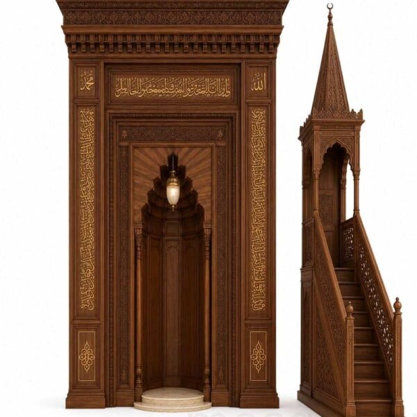 Wooden Mosque Mihrab – Model WMH-0018