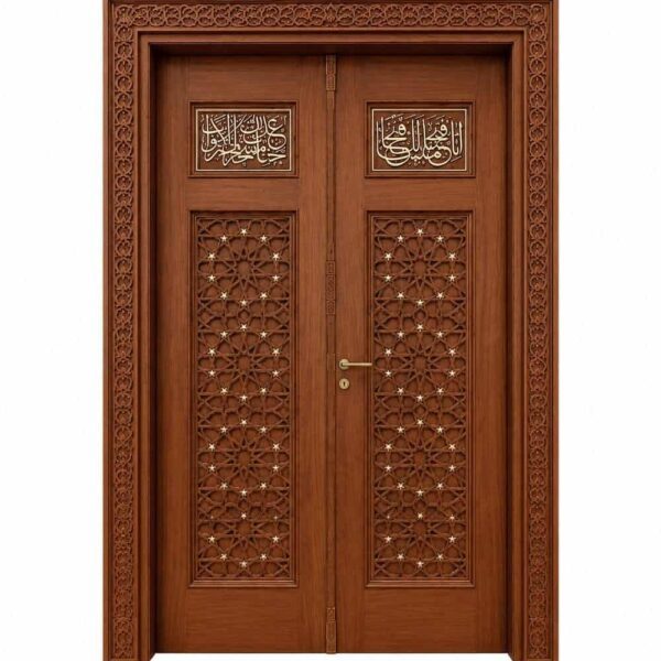 Ahşap Cami Kapısı – Model WCD-10 – Özel Proje Detayı
