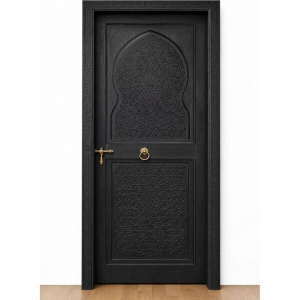 Ceviz Tek Kanatlı Ahşap Cami Kapısı – Model WDR-0068 – Özel Proje Detayı