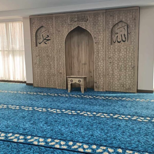 Home Prayer Room Mihrab – MDFM-02 – wooden mosque mihrab detail view 1