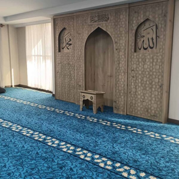 Home Prayer Room Mihrab – MDFM-02 – wooden mosque mihrab detail view 5