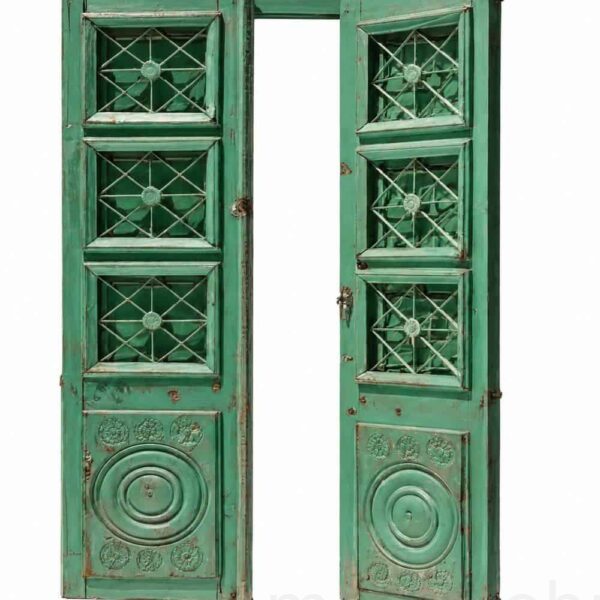 Porte de mosquée à deux vantaux en noyer – modèle WDR-0059 – Détail de projet sur mesure