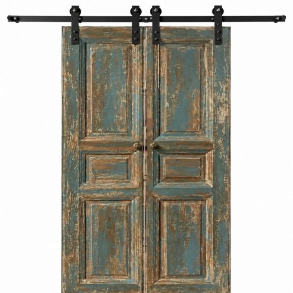Double-Leaf Wooden Mosque Door – Model WDR-0053 – custom handcrafted kundekari mosque door