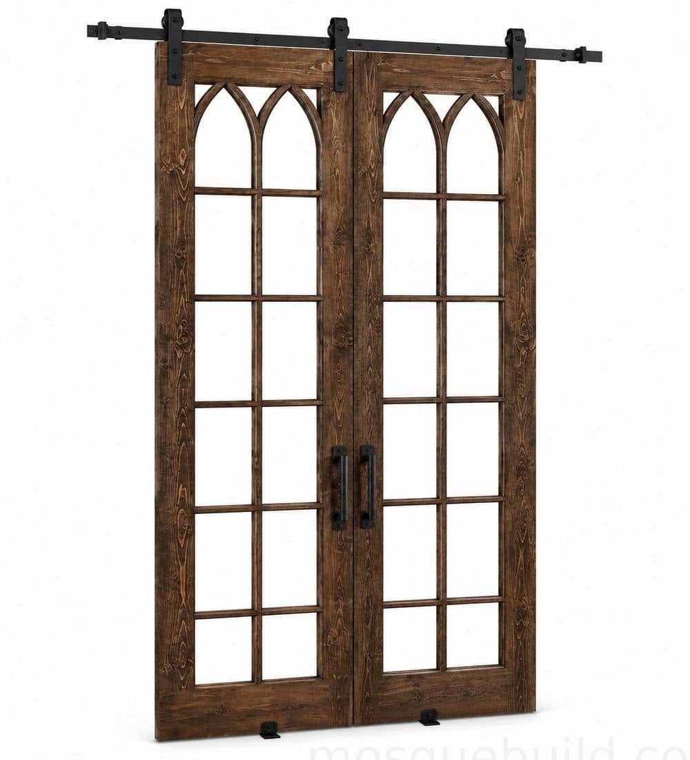 Wooden Mosque Door – Model WDR-0047 | MosqueBuild Holz-Moscheetür – Modell WDR-0047 – Detail eines individuellen Projekts