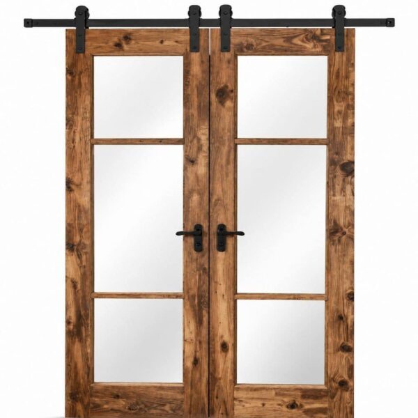 Double-Leaf Wooden Mosque Door – Model WDR-0044 – custom handcrafted kundekari mosque door