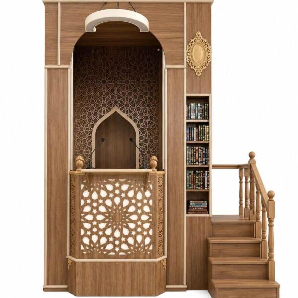 Al Noor Modern Wooden Mosque Dais