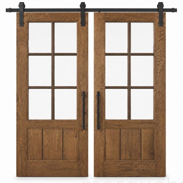 Double-Leaf Wooden Mosque Door – Model WDR-0043 – custom handcrafted kundekari mosque door