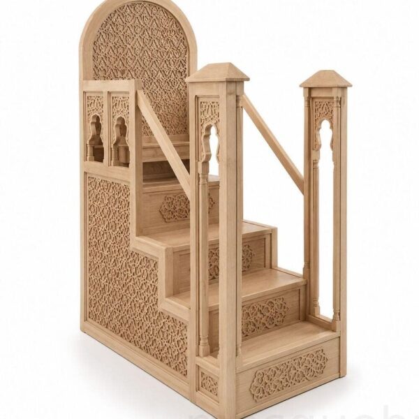 Mosque Minbar Finial – custom wooden mosque minbar