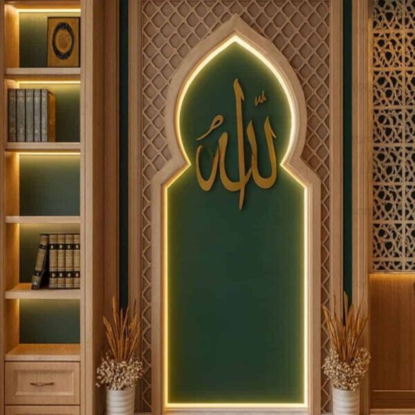 Custom Prayer Room Interior Design – Model PR-0012 – prayer room interior design detail view 4