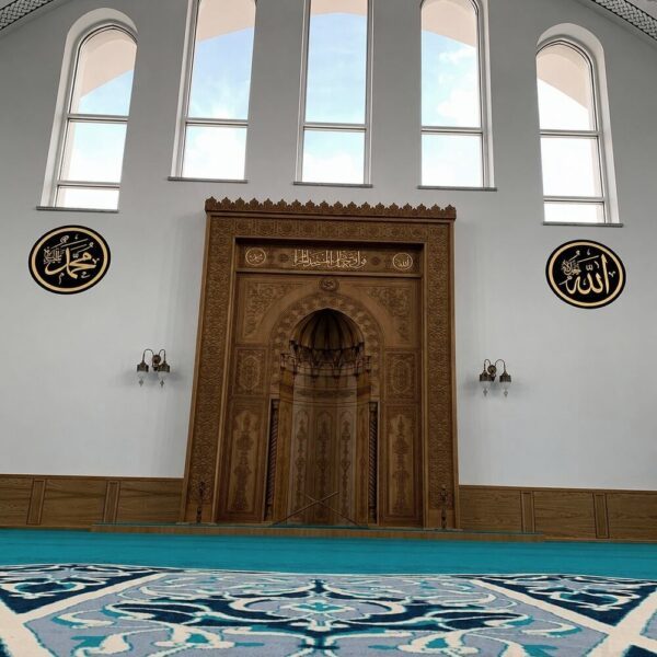 Classic Ottoman Stlye Mihrab – wooden mosque mihrab detail view 12