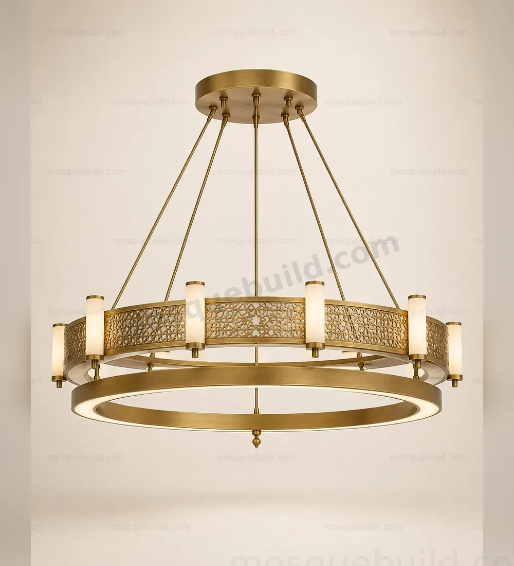 minimal pirinç cami avizesi ön ürün görünümü