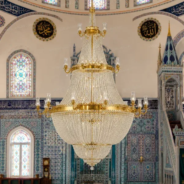 Guides d’éclairage et de lustres pour mosquées — référence projet