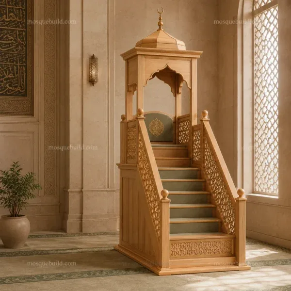 أدلة المنبر والمحراب وأثاث المسجد — مرجع تقني