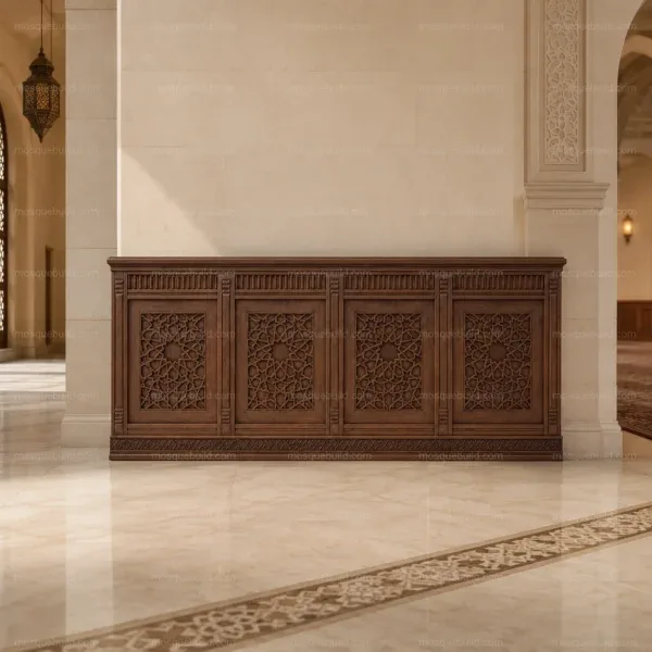 Ahşap Cami Duvar Kaplaması — cami iç mekân uygulaması